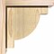 Ekena Millwork Alpine Rough Sawn Corbel w/Backplate, Douglas Fir, 6"W x 10"D x 10"H COR06X10X10ALP01RDF - alternate 3